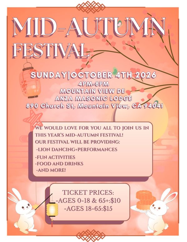 SUNDAYOCTOBER 4TH 2026 4PM-8PM MOUNTAIN VIEW DE ANZA MASONIC LODGE 890 Church St, Mountain View, CA 94041